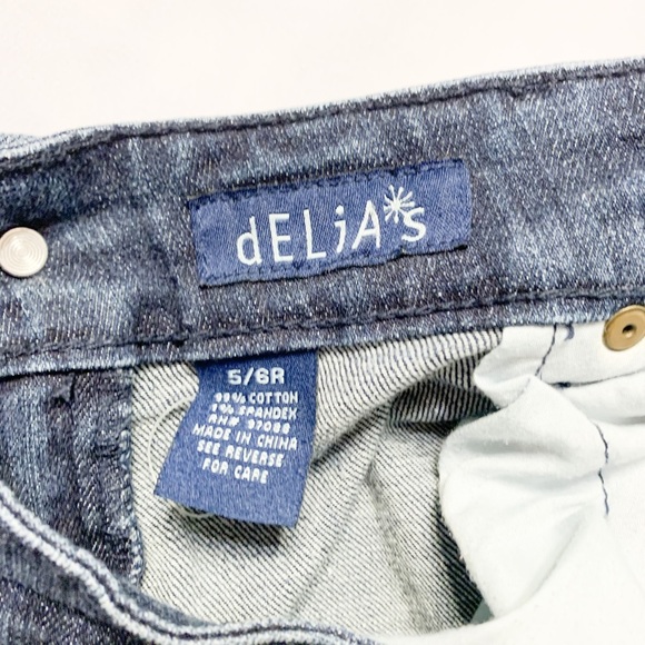 Delia’s Bailey Dark Blue Flared Jeans-Size 5/6R - Picture 9 of 9